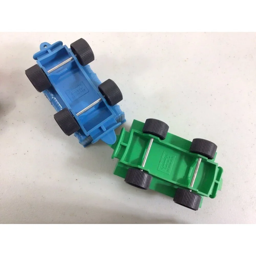 Vintage Plastic Toy Train Set Galinite Sweden 3 Cars